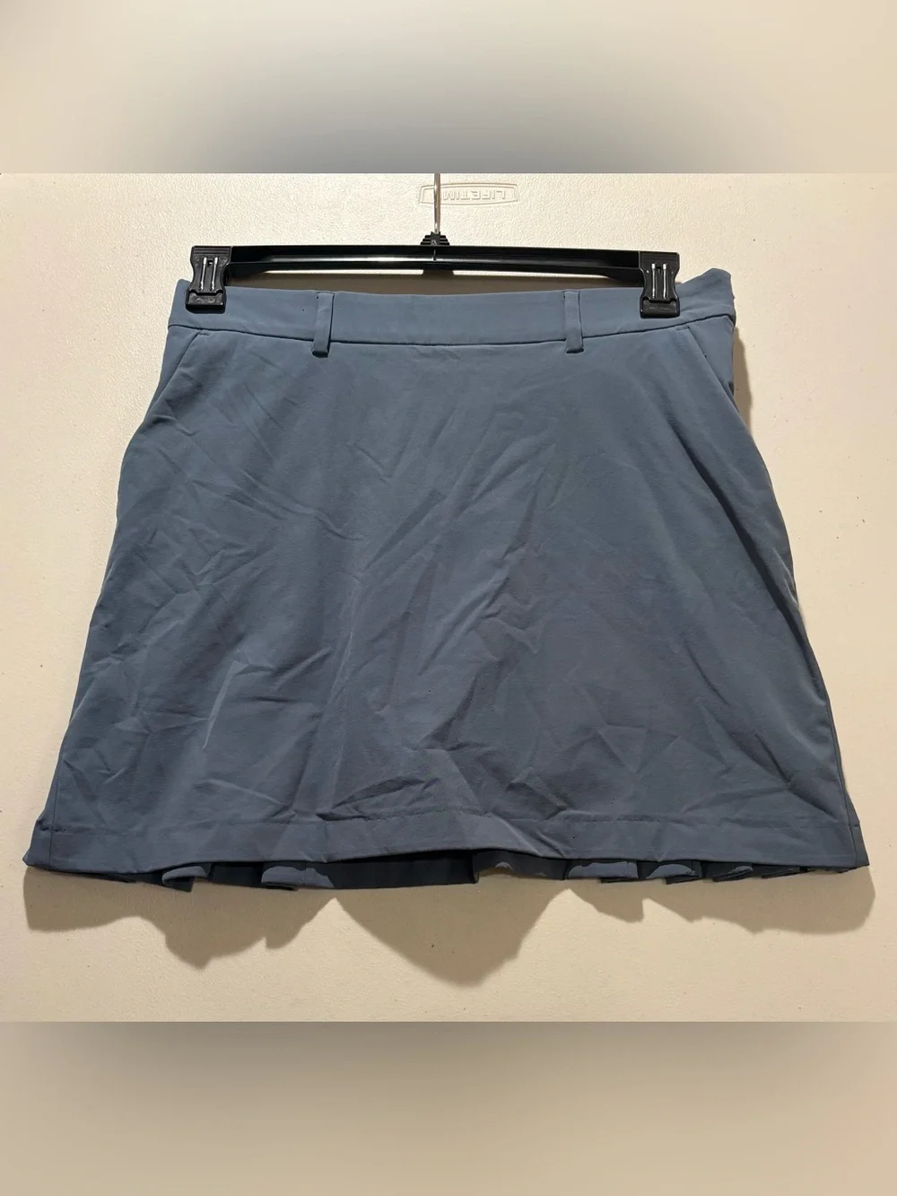 KJUS Women's Iris Golf Skort Blue Gray Pleated Back Athletic Skort size M